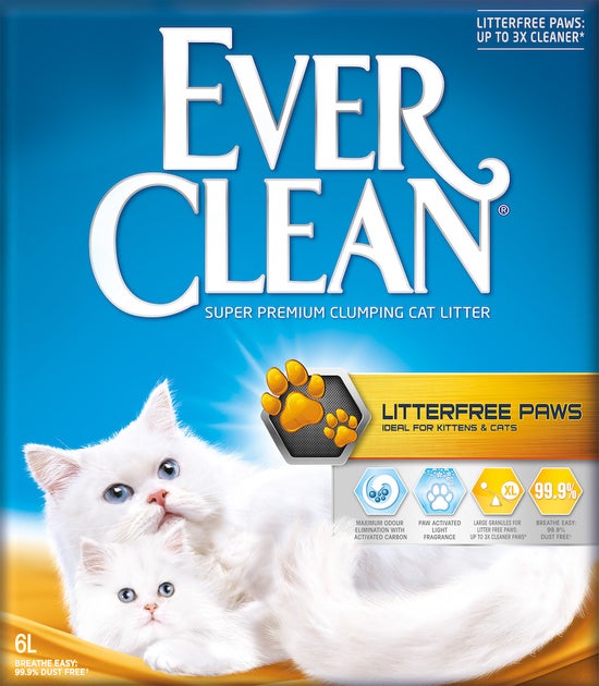 Ever Clean LitterFree Paws clumping cat litter 